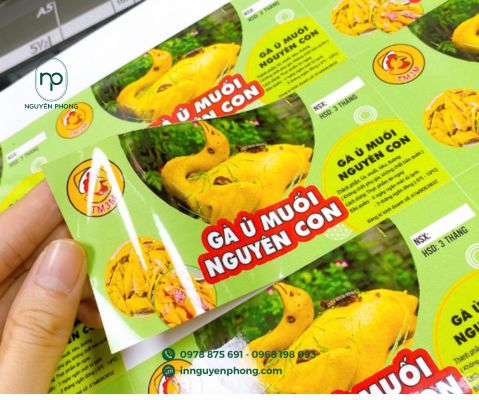 in tem gà ủ muối đẹp mắt